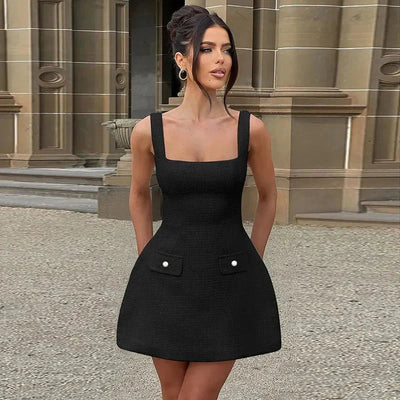 Marissa™ | Stijlvolle Mini Spaghetti Strap Jurk
